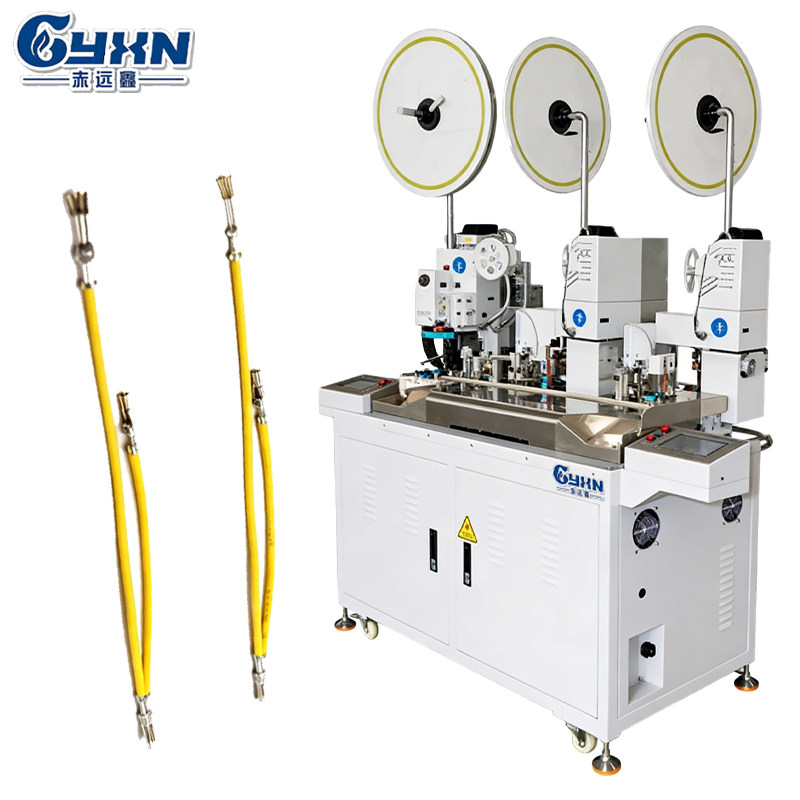 Automatic Three-in-One Wire Cutting, Stripping and Terminal Crimping Machine